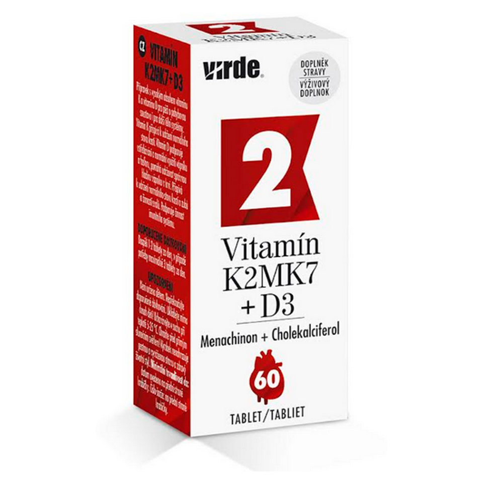 VIRDE Vitamin K2MK7 + D3 60 tablet