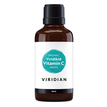 VIRIDIAN Nutrition organic viridikid vitamin C drops 50 ml (Vitamín C) - Jednosložkové