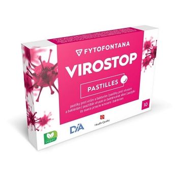 VIROSTOP Pastilky 10 kusů (Na bolest v krku) - Bylinné