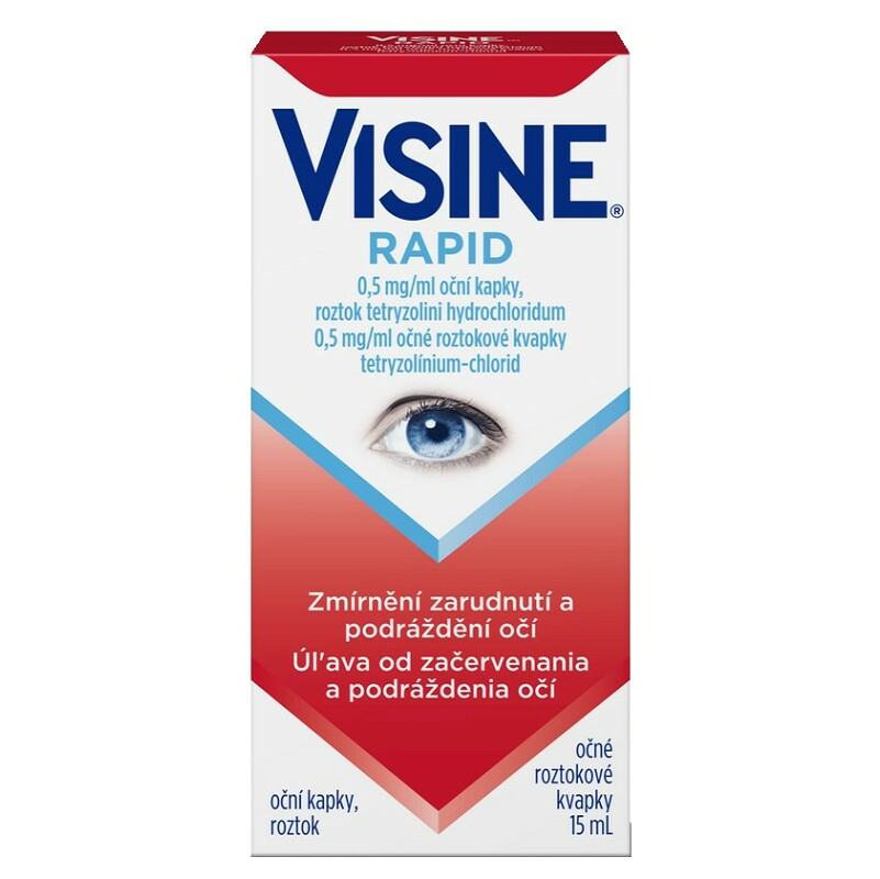 Levně VISINE Rapid 0,5 mg/ml oční kapky, roztok 15 ml