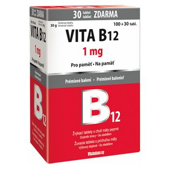 VITA B12 1 mg 100 tablet + 30 tablet ZDARMA