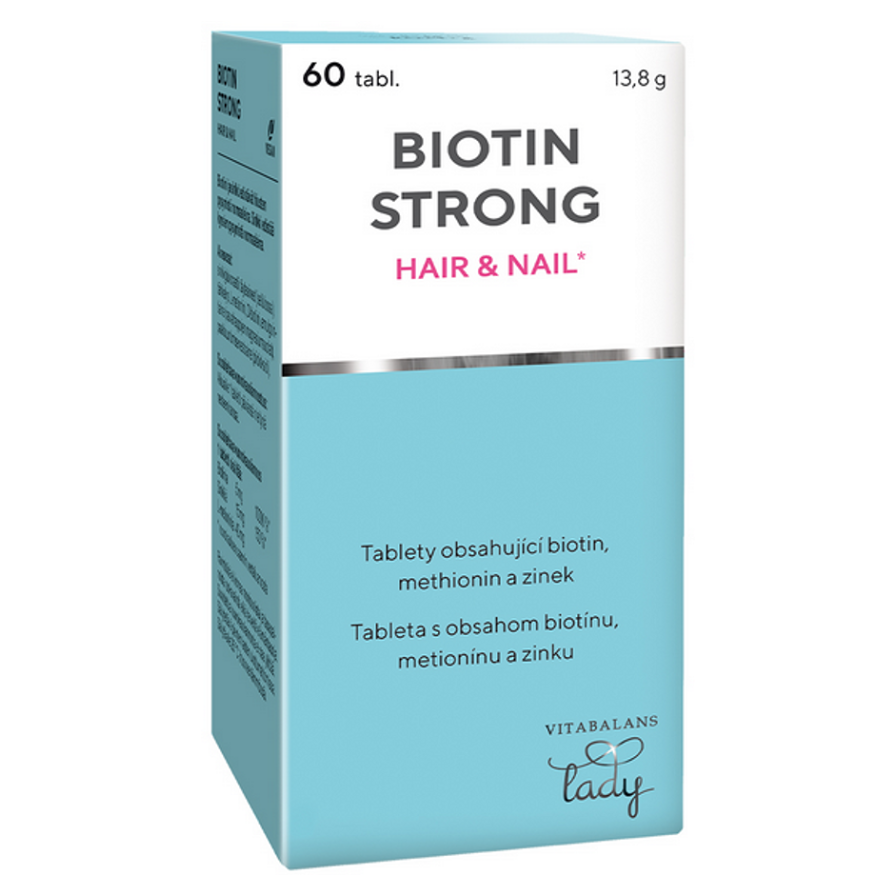 Levně VITABALANS LADY Biotin strong hair and nail 60 tablet