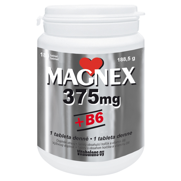 Levně MAGNEX 375 mg + vitamin B6 180 tablet
