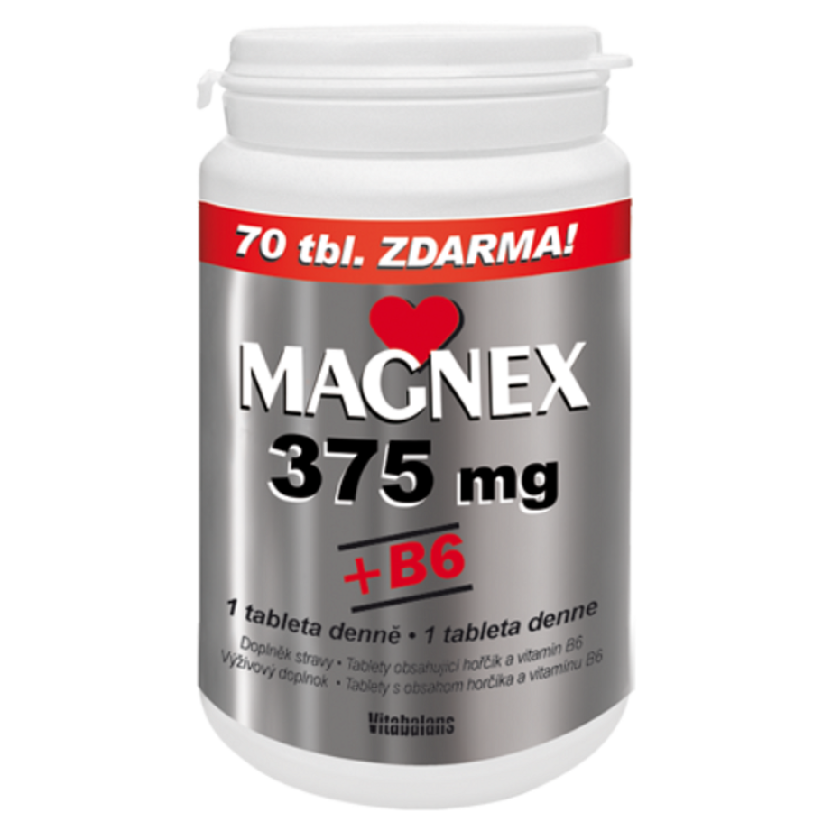 Levně MAGNEX 375 mg + vitamin B6 250 tablet