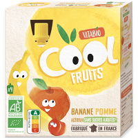 VITABIO Cool fruits kapsička jablko, banán 4m+ BIO 4 x 90 g