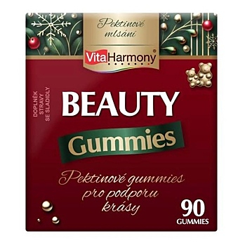 VITAHARMONY Beauty gummies vánoční balení 90 gummies (Vitamíny na vlasy) - Vícesložkové