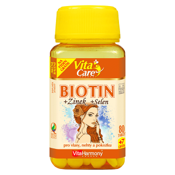 VITAHARMONY Biotin 300 µg + Selen + Zinek 87 tablet