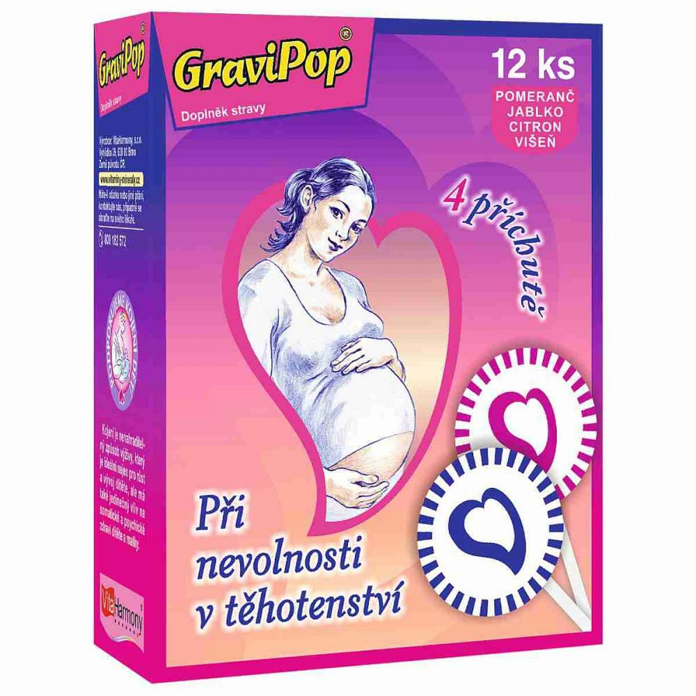 E-shop VITAHARMONY GraviPop Při nevolnosti v těhotenství Mix 12 ks