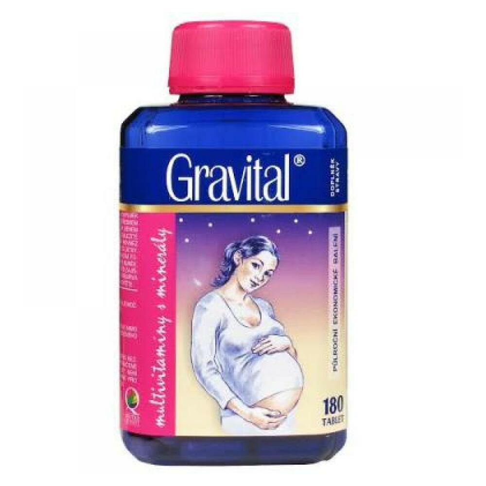 Levně VitaHarmony Gravital pro těhotné a kojící ženy 180 tablet