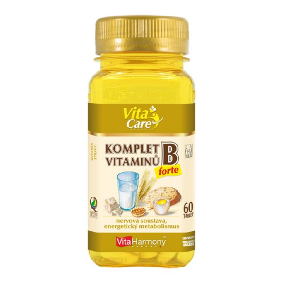 Levně VITAHARMONY Komplet vitaminů B forte 60 tablet