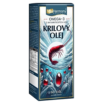 VITAHARMONY Krilový olej 1200 mg 60 tobolek (Omega 3 a rybí olej) - Vícesložkové