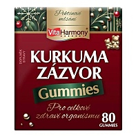 VITAHARMONY Kurkuma & zázvor vánoční balení 80 gummies