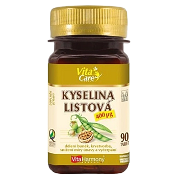 VITAHARMONY Kyselina listová 400 µg 90 tablet (Kyselina listová)