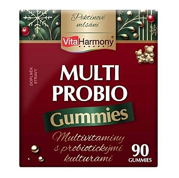 VITAHARMONY MultiProbio vánoční balení 90 gummies (Vitamíny a multivitamíny pro děti) - Vícesložkové
