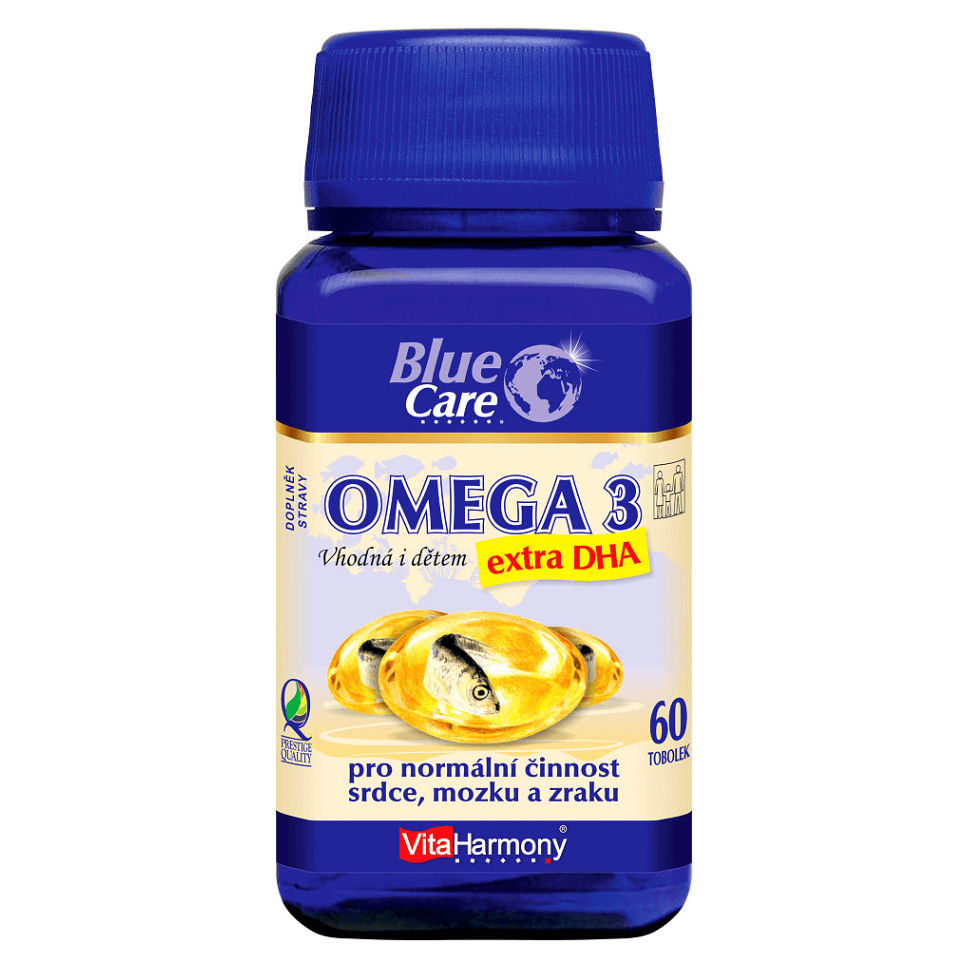 Levně VITAHARMONY Omega 3 extra DHA - vhodná i dětem 60 tobolek