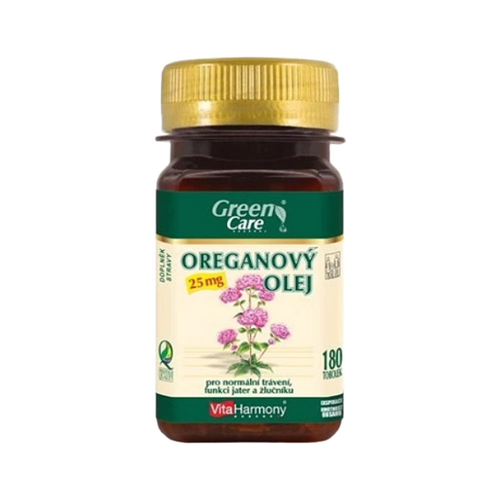 VITAHARMONY Oreganový olej 25 mg 180 tobolek