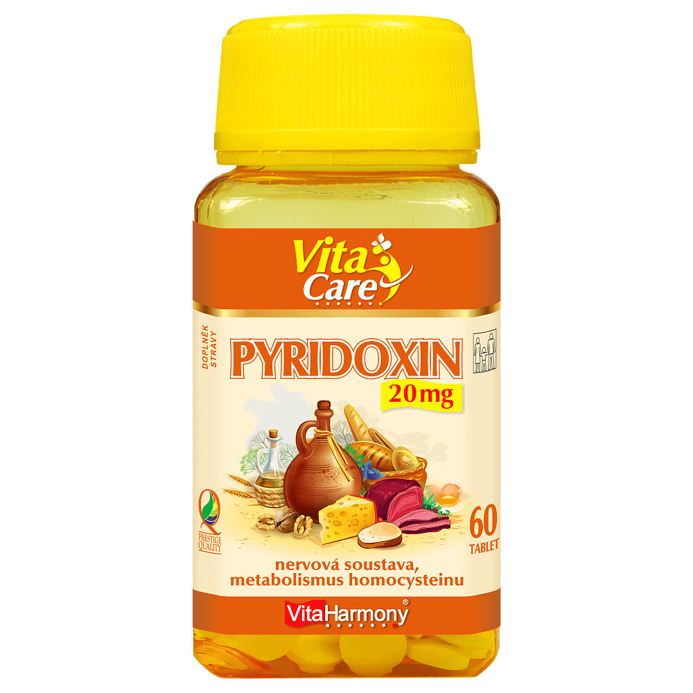 Levně VITAHARMONY Pyridoxin 60 tablet