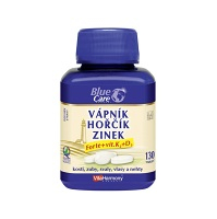 VITAHARMONY Vápník hořčík zinek forte + vitamín D3 a K2 130 tablet