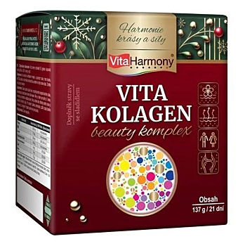 VITAHARMONY VitaKolagen beauty komplex vánoční balení 137 g (Vitamíny na pleť) - Vícesložkové