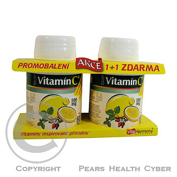 VitaHarmony Vitamin C 500mg 1+1 Zdarma