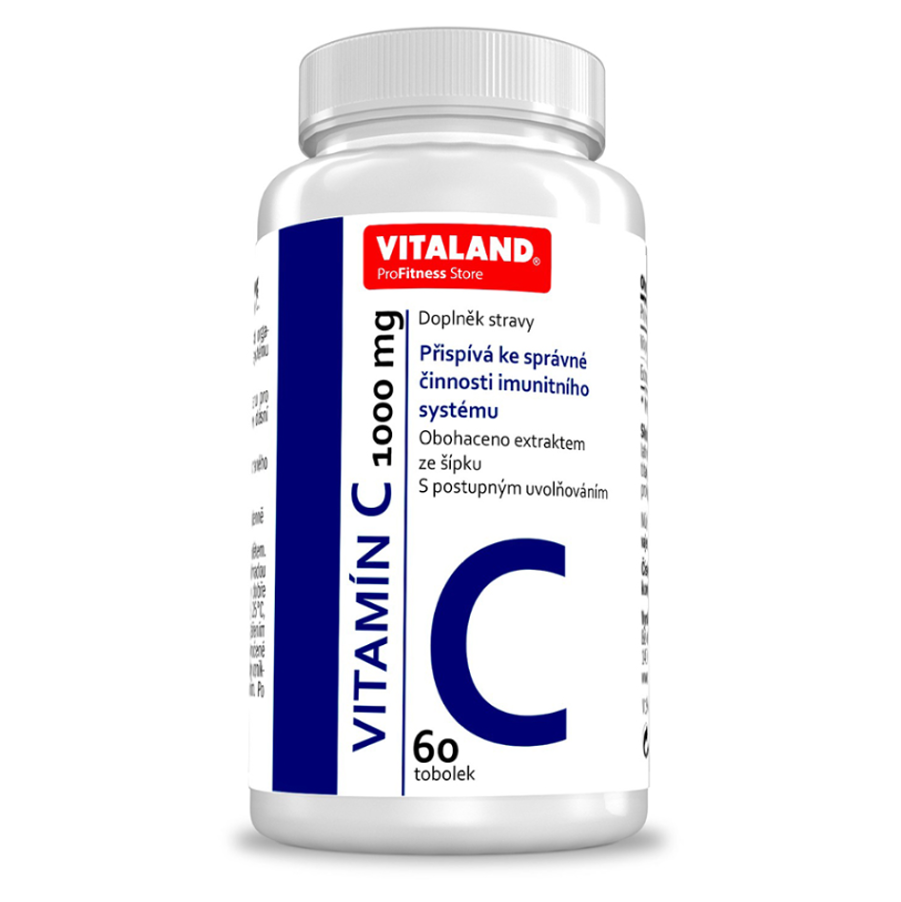 Levně VITALAND Vitamín C 1000 mg 60 tobolek