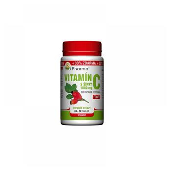 Vitamín C 1000 mg s šípky prodloužený účinek 30 + 10 teblet