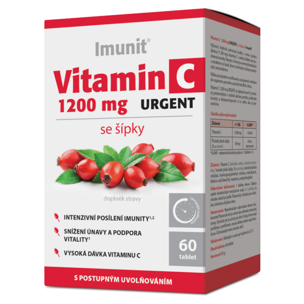 Levně IMUNIT Vitamin C 1200 mg urgent se šípky 60 tablet