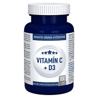 CLINICAL Vitamín C + D3 100 kapslí