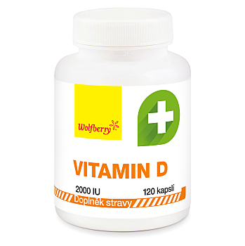 WOLFBERRY Vitamín D 120 kapslí (Vitamín D) - Jednosložkové