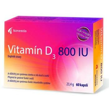 Vitamín D3 800 IU 60 kapslí (Vitamín D) - Samotné