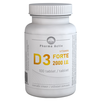 PHARMA ACTIV Vitamin D3 forte 2000 I.U. 100 tablet