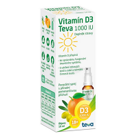 TEVA Vitamín D3 1000IU sprej 10 ml