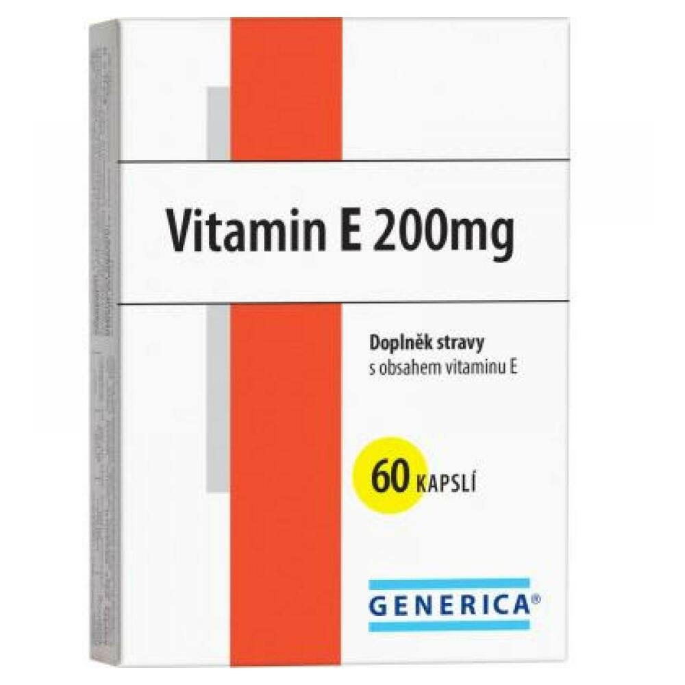 GENERICA Vitamin E 200 mg 60 kapslí