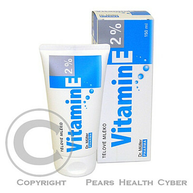 Vitamin E tělové mléko 2% 150ml Dr.Müller