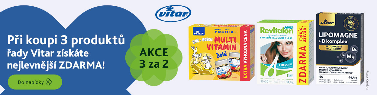 AKCE 3 ZA CENU 2 na produkty Vitar