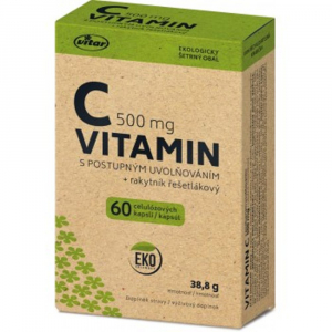 VITAR EKO Vitamin C 500 mg + rakytník 60 kapslí VITAR EKO Vitamin C 500 mg + rakytník 60 kapslí