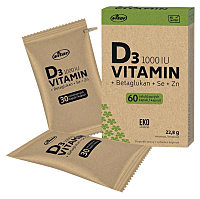 VITAR EKO Vitamin D3 1000IU + betaglukan 60 kapslí