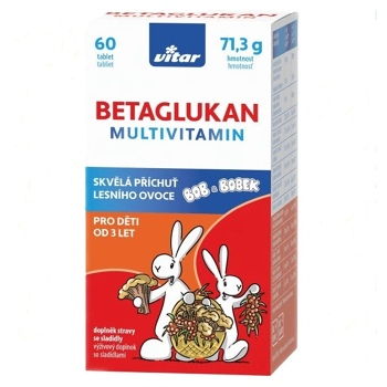 VITAR Kids betaglukan multivitamin 60 tablet (Multivitamíny) - Vícesložkové