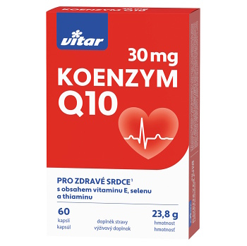 VITAR Koenzym Q10 30 mg 60 kapslí, expirace 30.06.2024