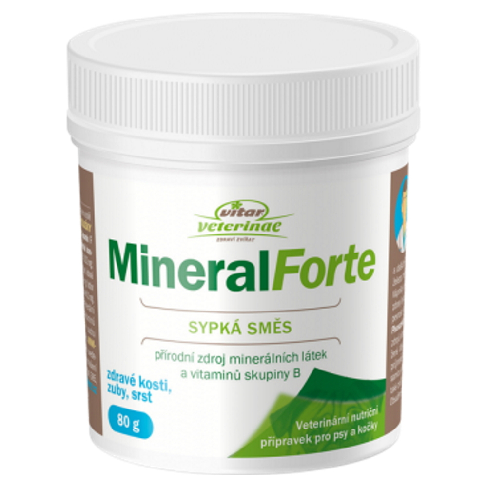 Levně VITAR Veterinae Mineral Forte sypká směs 80 g