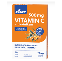 VITAR Vitamin C 500 mg s rakytníkem 30 kapslí