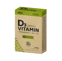 VITAR EKO Vitamin D3 1000IU + betaglukan 60 kapslí