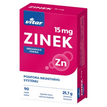 VITAR Zinek 15 mg 90 tablet