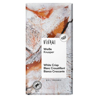 VIVANI bio čokoláda bílá křupavá 100g (Čokolády) - Bílé, BIO