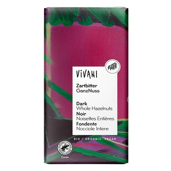 VIVANI bio čokoláda hořká s oříšky 100 g (Čokolády) - Hořké, BIO