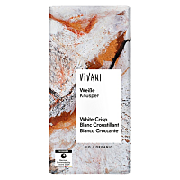 VIVANI Čokoláda bílá křupavá BIO 80 g