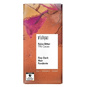 VIVANI Čokoláda hořká 71 % BIO 80 g (Čokolády) - Hořké, BIO