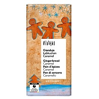 VIVANI Čokoláda mléčná nugátová perník a karamel BIO 100 g