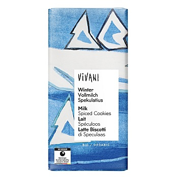 VIVANI Čokoláda mléčná zimní BIO 100 g (Čokolády) - BIO, Mléčné
