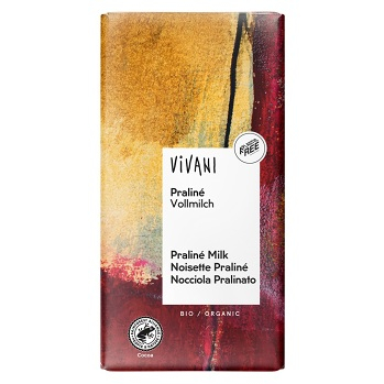 VIVANI Pralinková čokoláda BIO 100 g (Čokolády) - Mléčné, BIO, Sladké